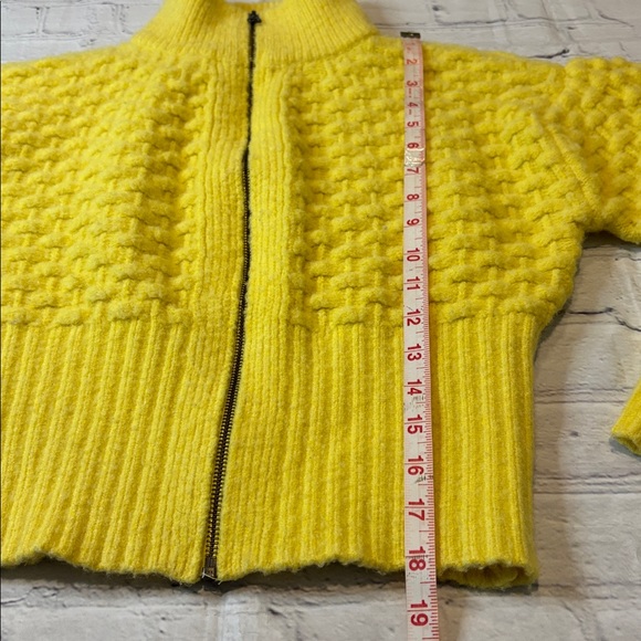 Maeve by Anthropologie Textured Chunky Knit Cropped Sweater Jacket - Picture 16 of 16